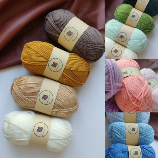 Alize Extra Thread Crochet Yarn - 90% Acrylic 10% Wool 4 Skeins 964 Yards White