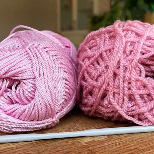 Comparing Acrylic and Wool Yarn