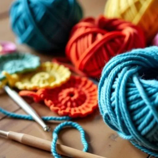 Tools and Materials for Crochet with Acrylic Yarn